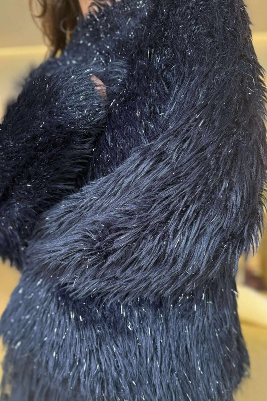 Claudia Shaggy Knit Black